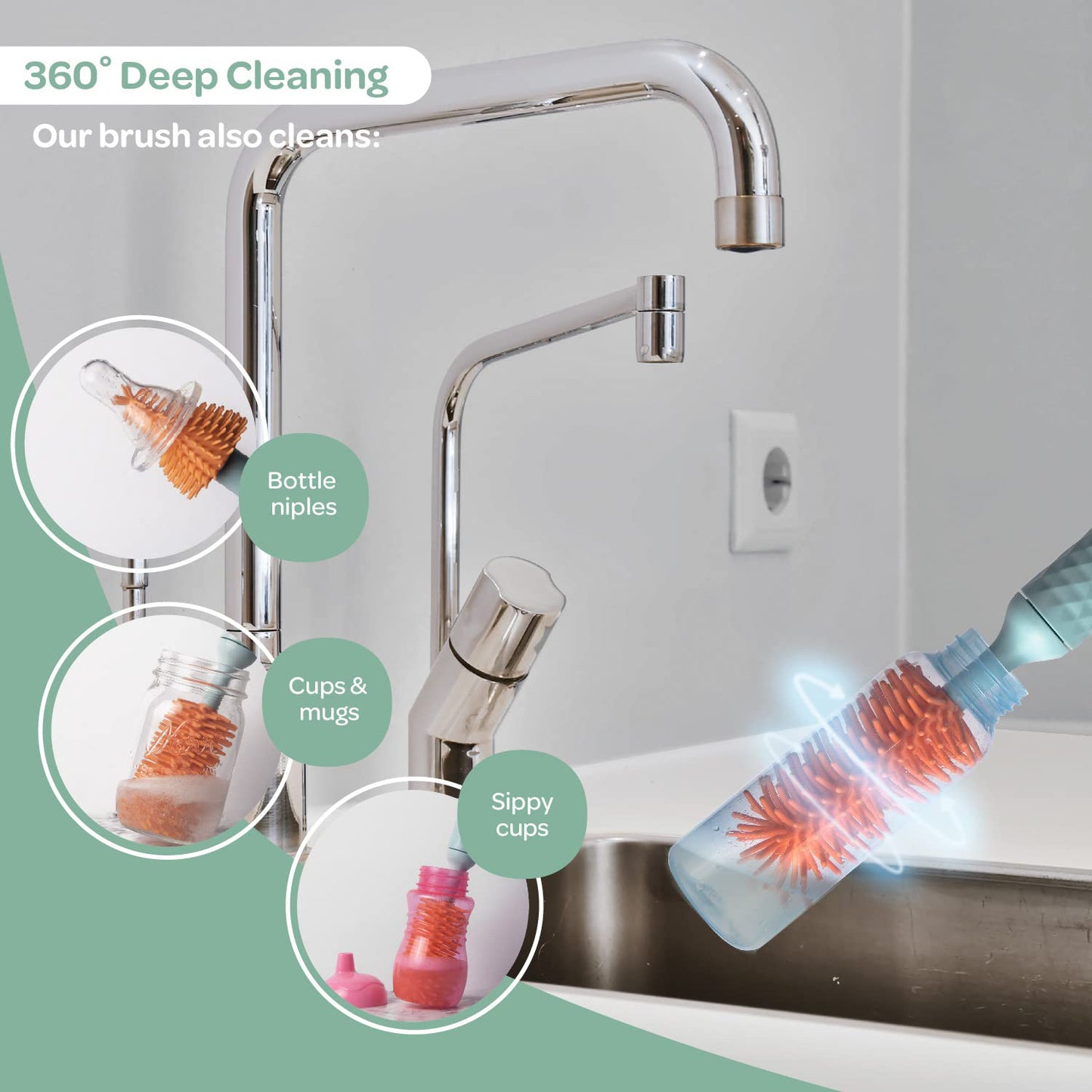 Electric Spinning Bottle Brush